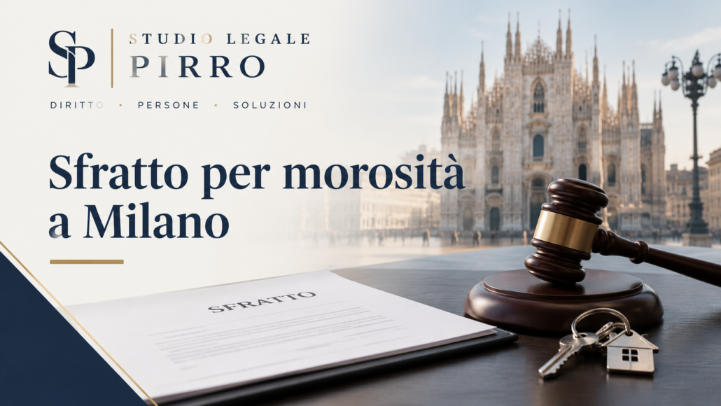 sfratto per morosità a milano